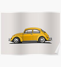 Legendärer Klassiker wandeln Wanzen-Weinlese-Retro kühle deutsche Auto-Wand-Kunst und T-Shirts um Poster