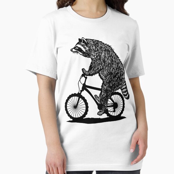 Item preview, Racoon on a Bike Shirt funny Cycling Racoon Cyclist Tee Shirt Gift designed and sold by Merch Madness.