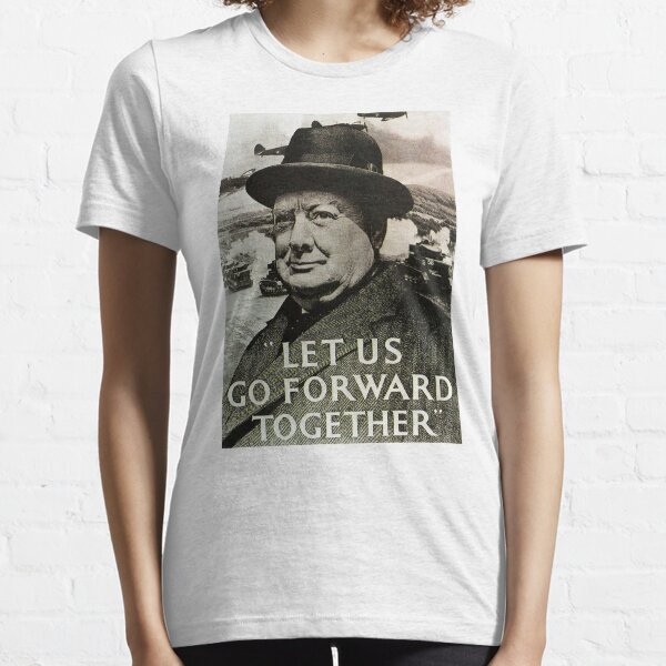 Item preview, Winston Churchill - Let Us Go Forward Together designed and sold by Hoorahville.