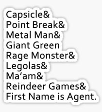Nicknames Sticker