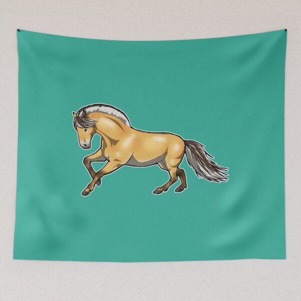 Item preview, Fjord horse Norwegian color pony horse gift designed and sold by Jaana Kern.