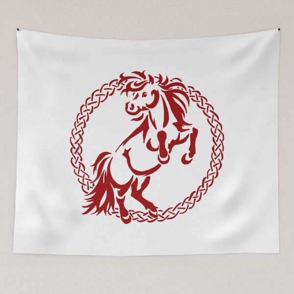 Item preview, Copy of Shetty Pony Tribal Tattoo Red Celtic Gift designed and sold by Jaana Kern.
