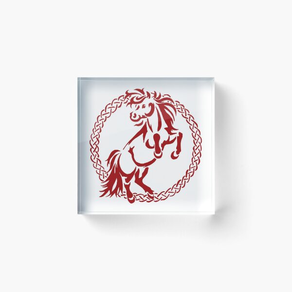 Item preview, Copy of Shetty Pony Tribal Tattoo Red Celtic Gift designed and sold by Jaana Kern.