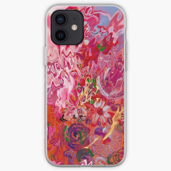abstract floral suggestions iPhone Soft Case