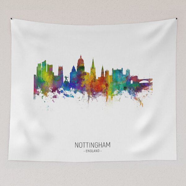 Item preview, Nottingham England Skyline designed and sold by ArtPrints.