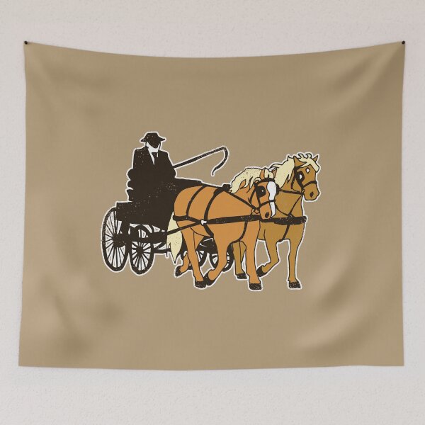 Item preview, Carriage Haflinger Couples Funny Gift designed and sold by Jaana Kern.