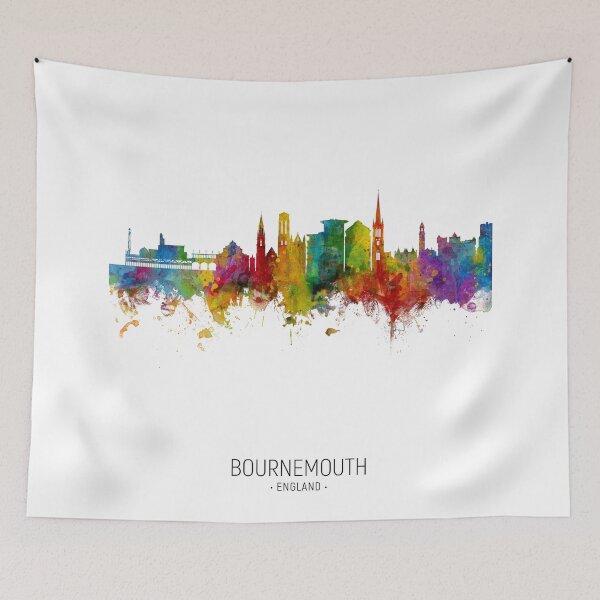 Item preview, Bournemouth England Skyline designed and sold by ArtPrints.
