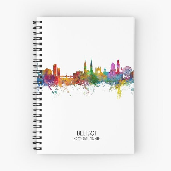 Aperçu de l'œuvre Belfast Irlande du Nord Skyline créée et vendue par ArtPrints.