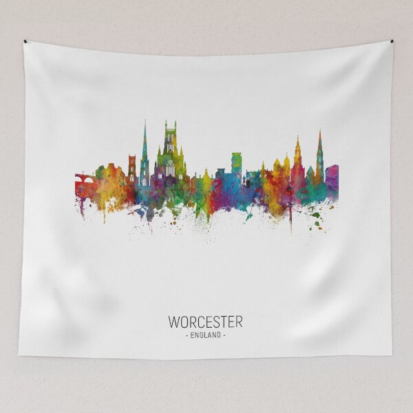 Item preview, Worcester England Skyline designed and sold by ArtPrints.