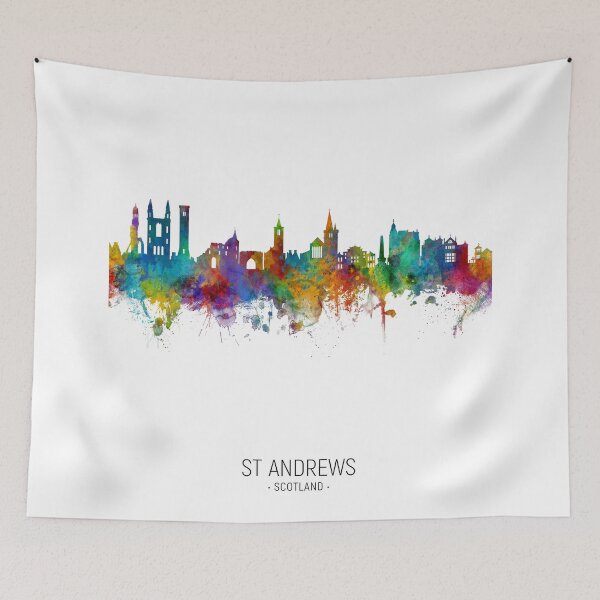 Artikelvorschau, St Andrews Scotland Skyline entworfen und verkauft von ArtPrints.