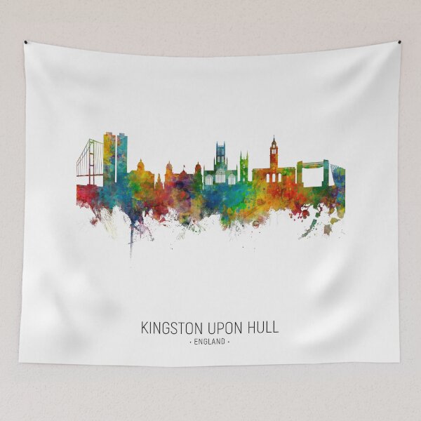 Item preview, Kingston upon Hull England Skyline designed and sold by ArtPrints.