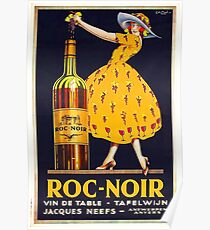 Póster Cartel del anuncio del vino del vintage