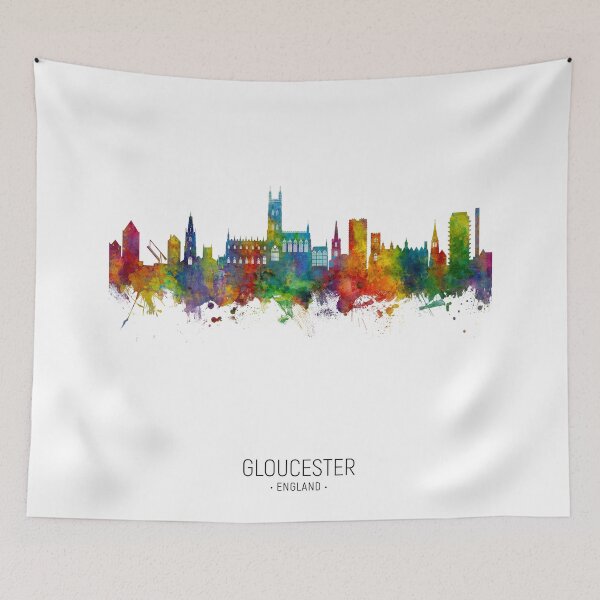 Item preview, Gloucester England Skyline designed and sold by ArtPrints.