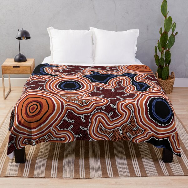 Item preview, Authentic Aboriginal Art - Pathways to Water designed and sold by HogarthArts.