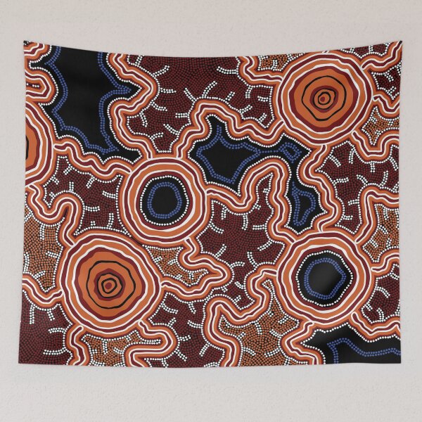 Item preview, Authentic Aboriginal Art - Pathways to Water designed and sold by HogarthArts.