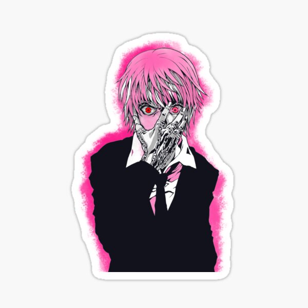 Hunterxhunter Stickers Redbubble - aesthetic roblox anime decal id codes