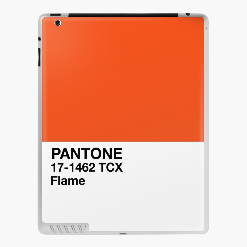 Pantone Flame Ipad Case Skin By Arradesigns Redbubble