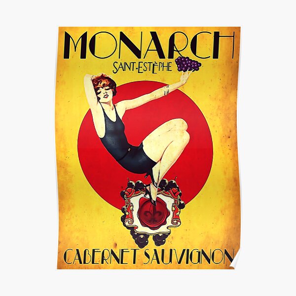 Vintage Wine Advertisement Poster