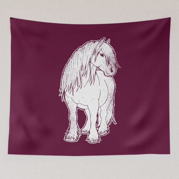 Item preview, Heavy Dairy Horse Carriage Horse Percheron Gift White designed and sold by Jaana Kern.