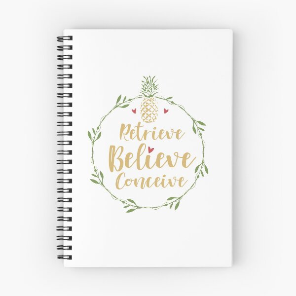 Item preview, Retrieve Believe Conceive IVF Pineapple Inspirational Quote Cute  designed and sold by alenaz.