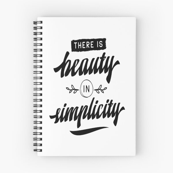 Item preview, There Is Beauty In Simplicity Inspirational Quotes designed and sold by ProjectX23.