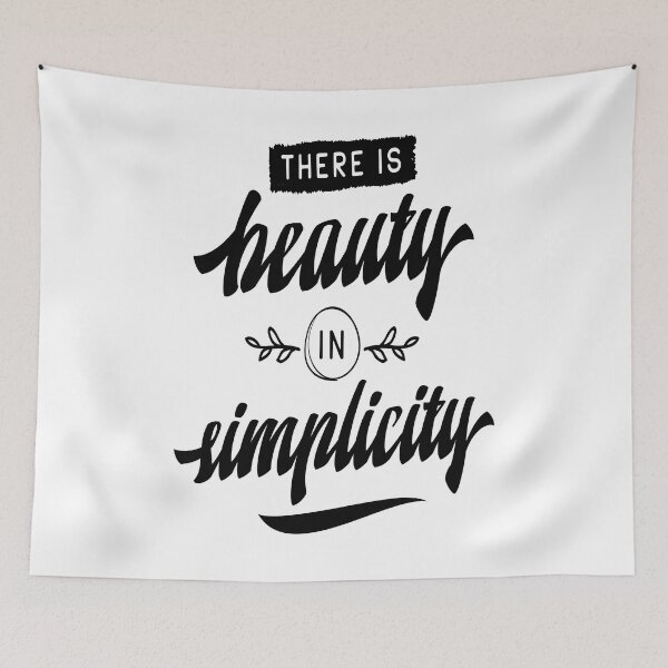 Item preview, There Is Beauty In Simplicity Inspirational Quotes designed and sold by ProjectX23.