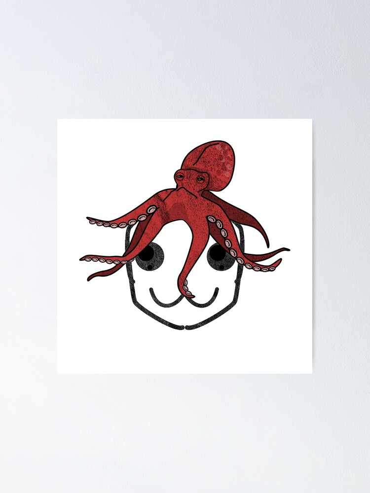 Póster «Rostro con pulpo pulpo peinado.» de lsvds | Redbubble