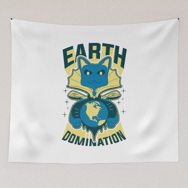 Item preview, Cats Earth Domination Plan designed and sold by therealsadpanda.