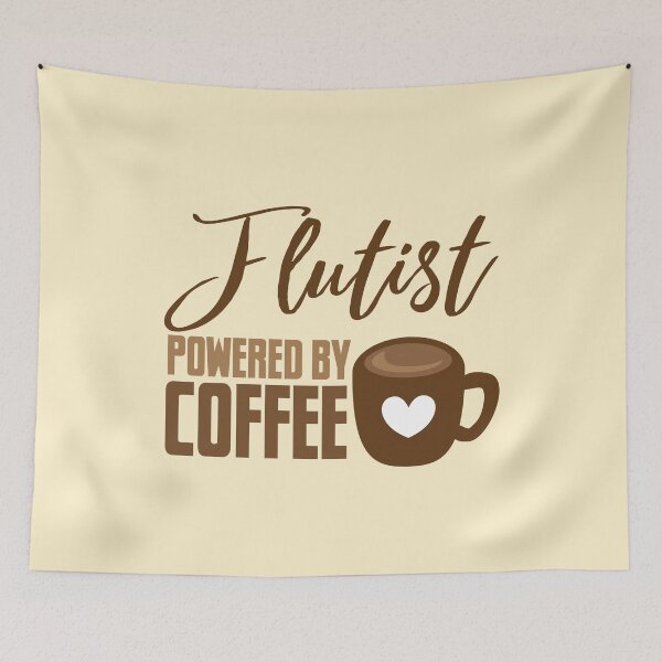 Item preview, Flutist powered by coffee designed and sold by jazzydevil.