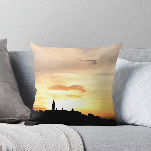 Item preview, Matthias church tower sunset Budapest Hungary designed and sold by goceris.