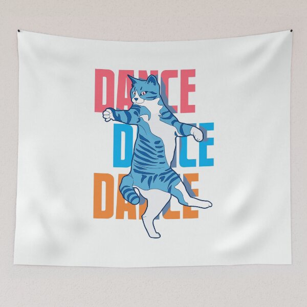 Item preview, Cat Love To Dance designed and sold by therealsadpanda.