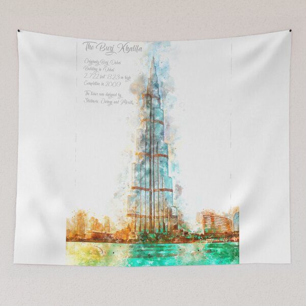 Item preview, Burj Khalifa, Dubai, Aquarell designed and sold by Theodor Decker.