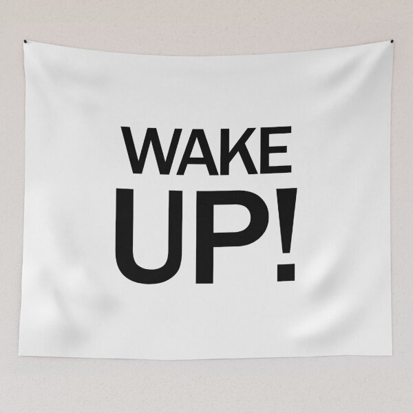 Item preview, Wake Up! Bold Text design designed and sold by GetItGiftIt.