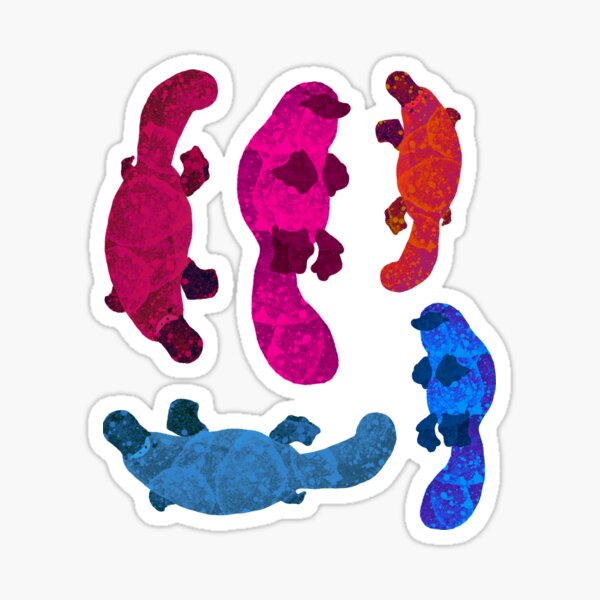 Space Platypuses Sticker