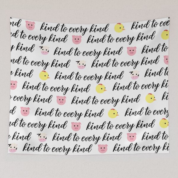 Item preview, Kind to Every Kind Animal Pattern designed and sold by veggieprints.