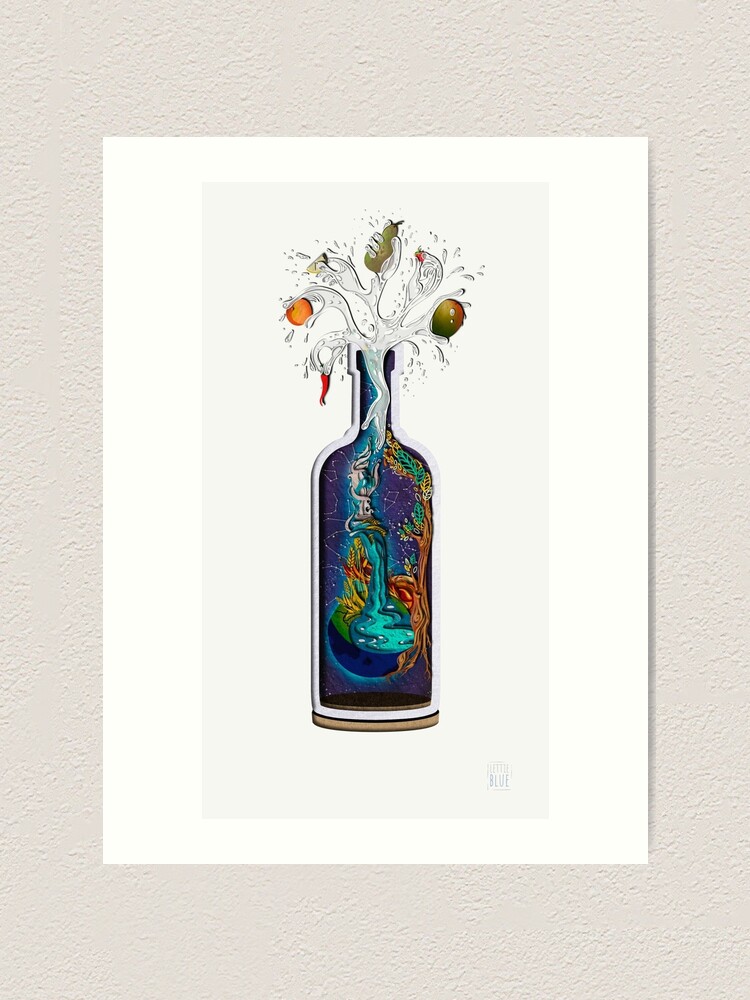 Alternate view of A terrarium for our planet Art Print