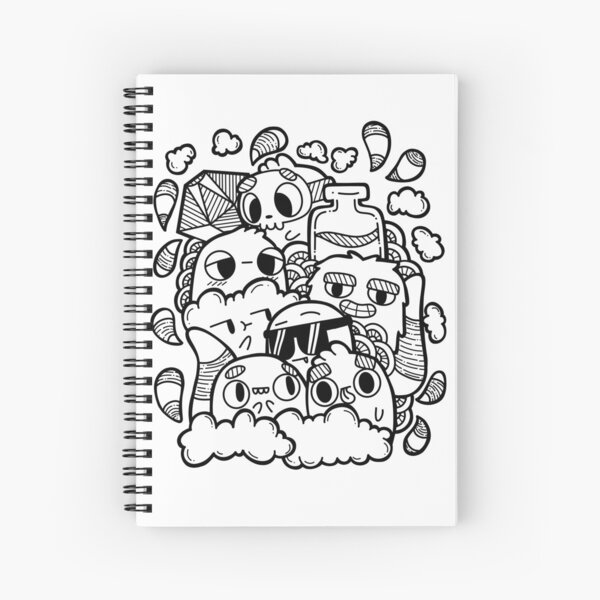 Follow your dreams doodle art Spiral Notebook for Sale by Glynnis