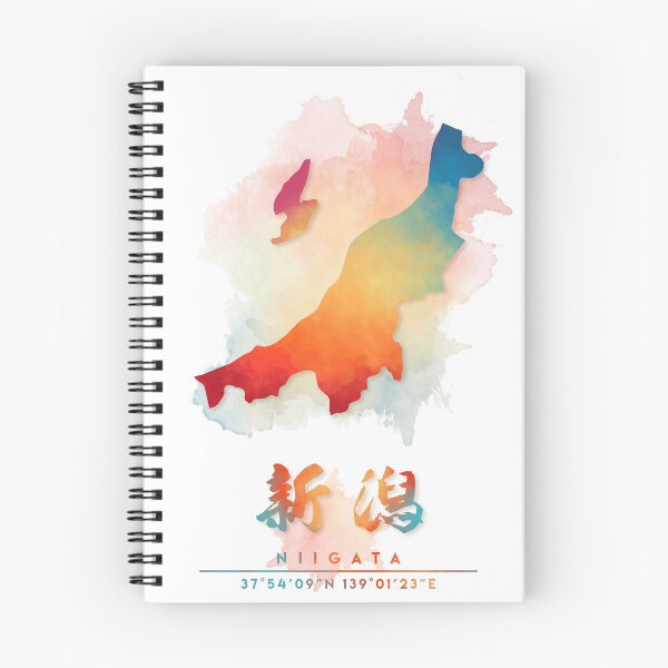 Item preview, Niigata, Japan Watercolor Map Art designed and sold by Takeda-art.