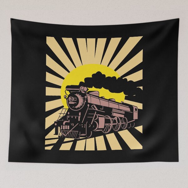 Item preview, Retro Vintage Train Steam Engine Locomotive Gift designed and sold by MintedFresh.
