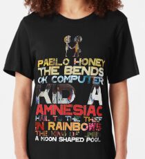 Radiohead Albums Slim Fit T-Shirt