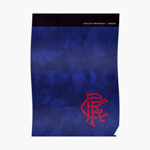 Rangers Minimalistic Poster Poster
