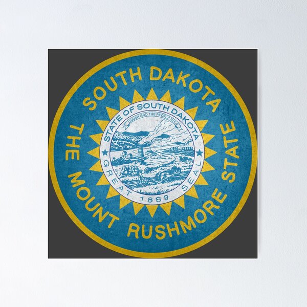 Artikelvorschau, South Dakota State Flag entworfen und verkauft von HawkstoneDesign.