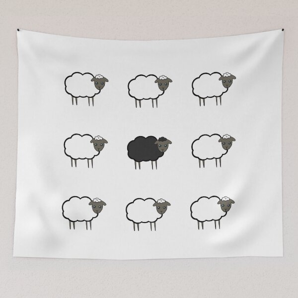 Item preview, Black Sheep Odd One Out design designed and sold by GetItGiftIt.