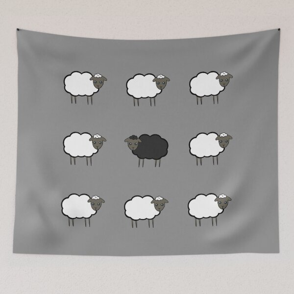 Item preview, Black Sheep Odd One Out design designed and sold by GetItGiftIt.