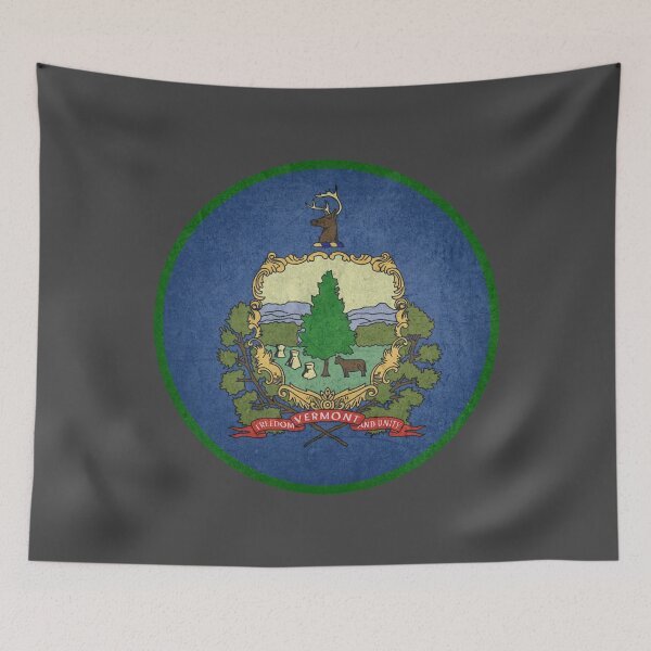 Item preview, Vermont State Flag designed and sold by HawkstoneDesign.