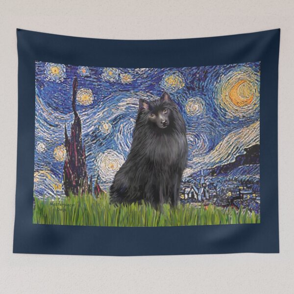 Item preview, Starry Night - Schipperke (#2) designed and sold by JeanBFitzgerald.
