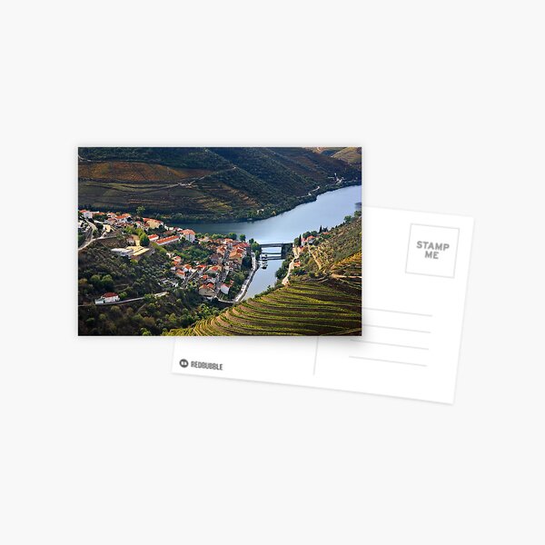 Pinhao town & Douro river - Portugal Postcard