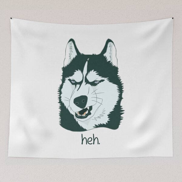 Item preview, Smug And Cheeky Siberian Husky designed and sold by therealsadpanda.