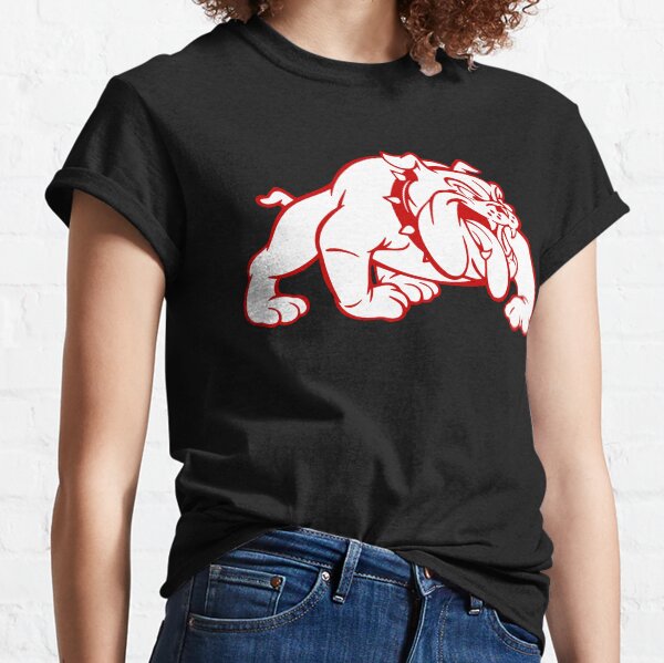 Item preview, Throwback Wilson Football Helmet Logo (White Bulldog) designed and sold by The Bulldog Hour.