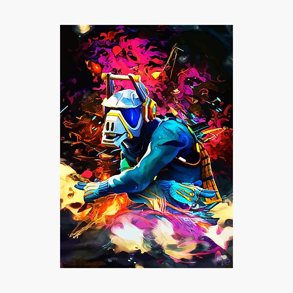 Neon DJ Photographic Print